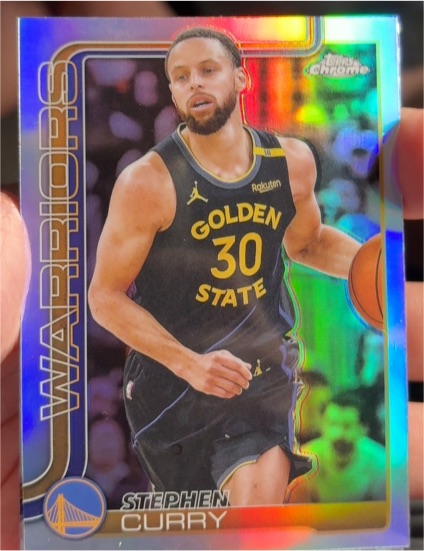 2025-26 Topps Chrome #201 Stephen Curry — front