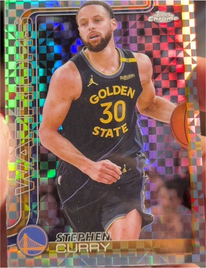 2025-26 Topps Chrome #201 Stephen Curry — front