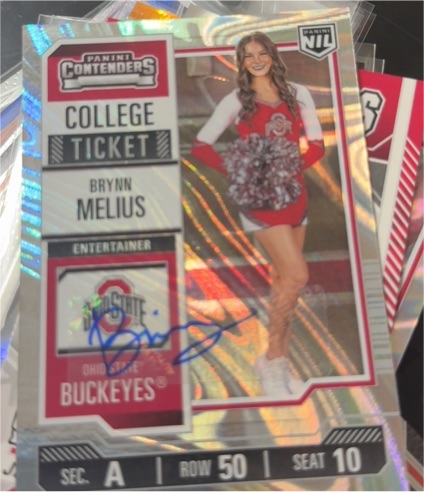 2025 Panini NIL College Ticket #Brynn Melius — front