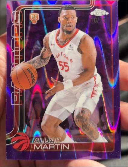 2025-26 Topps Chrome #290 Alijah Martin — front