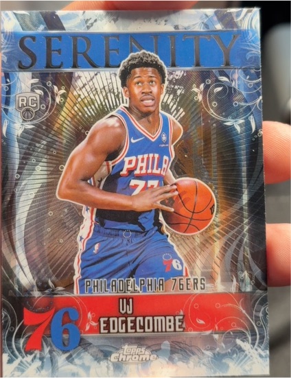 2025-26 Topps Chrome #SY-13 VJ Edgecombe Serenity Rookie — front