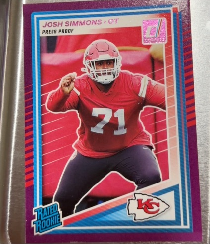 2025 Donruss #368 Josh Simmons — front