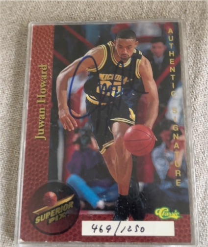1995 Classic Superior Pix #469 Juwan Howard — front