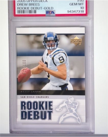 2005 Upper Deck Rookie Debut #80 Drew Brees — front