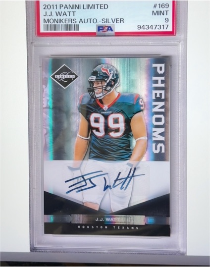 2011 Panini Limited #169 J.J. Watt — front