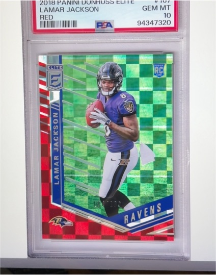 2018 Panini Donruss Elite #167 Lamar Jackson — front