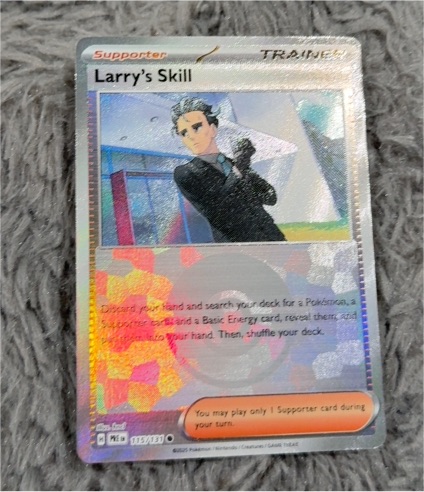 2025 Pokémon TCG Prismatic Evolutions #115 Larry's Skill — front