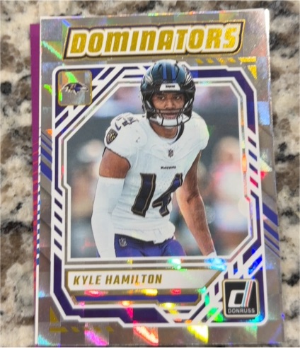2025 Panini Donruss Dominators #DOM-KHN Kyle Hamilton — front