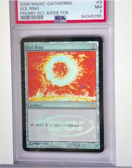 2005 Magic: The Gathering #3 Sol Ring Promo-DCI Judge Foil — front