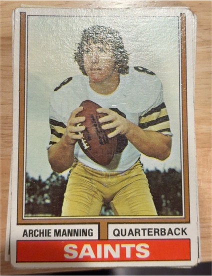1974 Topps #70 Archie Manning — front