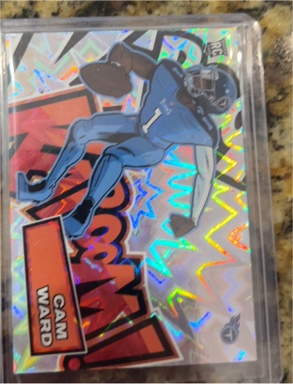 2025 Panini Absolute #31 Cam Ward Kaboom! Horizontal — front
