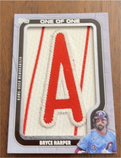 2025 Topps Update Own The Name 1/1 Bryce Harper — front