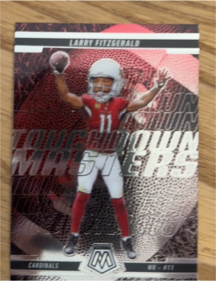 2025 Panini Mosaic #20 Larry Fitzgerald Touchdown Masters — front