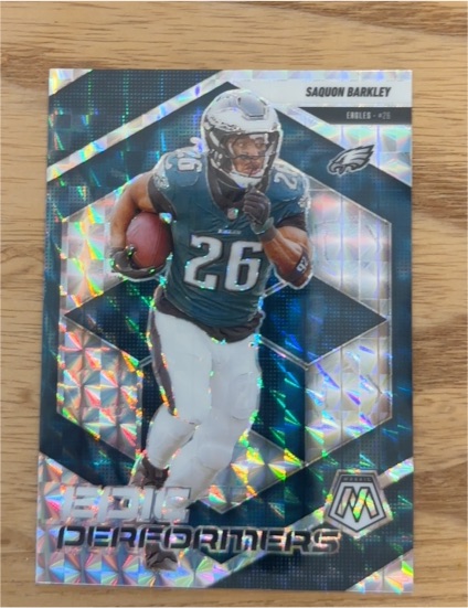 2025 Panini Mosaic #276 Saquon Barkley Epic Performers — front