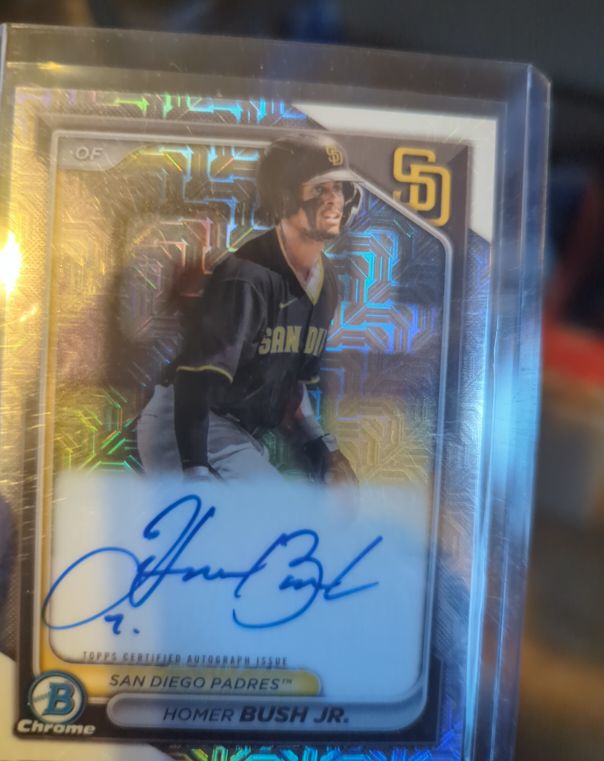 2024 Bowman Chrome Mega Box #BMA-HB Homer Bush Jr. — front