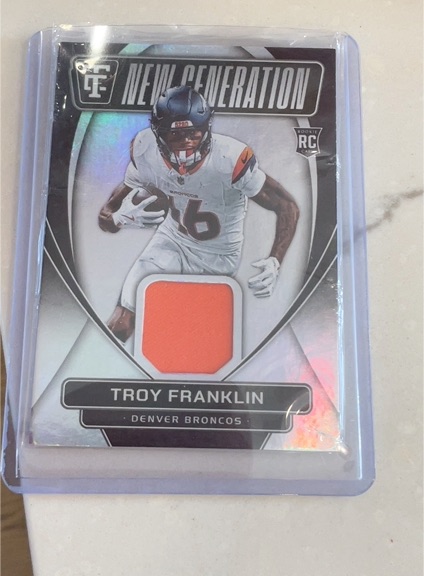 2024 Panini Totally Certified New Generation Jerseys Troy Franklin #NGJ-TFN — front