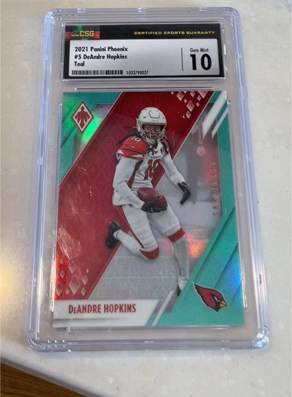 2021 Panini Phoenix #5 DeAndre Hopkins Teal — front