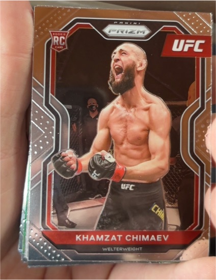 2021 Panini Prizm UFC #7 Khamzat Chimaev — front