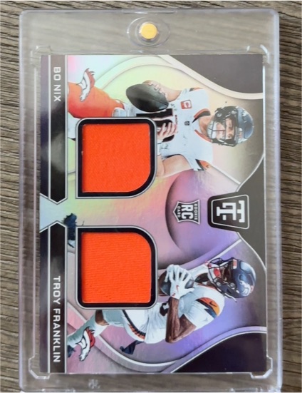 2024 Panini Totally Certified #RDS-DEN Bo Nix / Troy Franklin — front