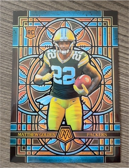 2025 Panini Mosaic #10 Matthew Golden Stained Glass — front