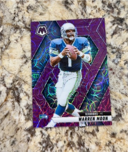 1999 Panini Mosaic #1 Warren Moon — front
