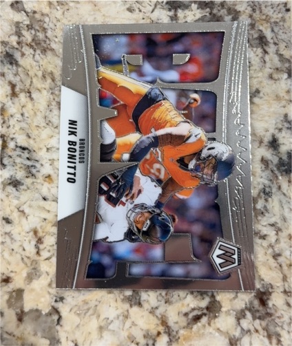 2025 Panini Mosaic #5 Nik Bonitto Bang! — front