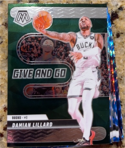 2024-25 Panini Mosaic #14 Damian Lillard Give and Go — front
