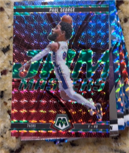 2024-25 Panini Mosaic - Jam Masters Paul George #13 Mosaic Prizm — front