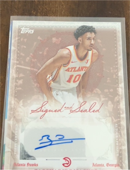 2025-26 Topps Signed and Sealed #BSI-ZR Zaccharie Risacher — front