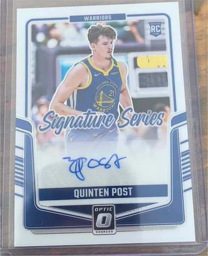 2024-25 Panini Donruss Optic #SS-POT Quinten Post Signature Series Auto RC — front