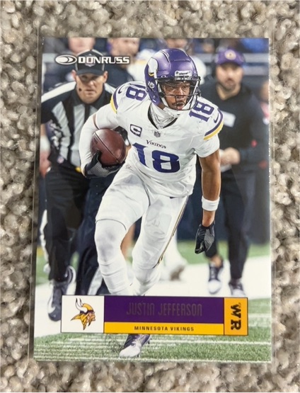 2025 Donruss Retro 2005 #R05-JSJ Justin Jefferson — front