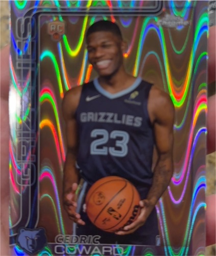 2025-26 Topps Chrome #261 Cedric Coward — front