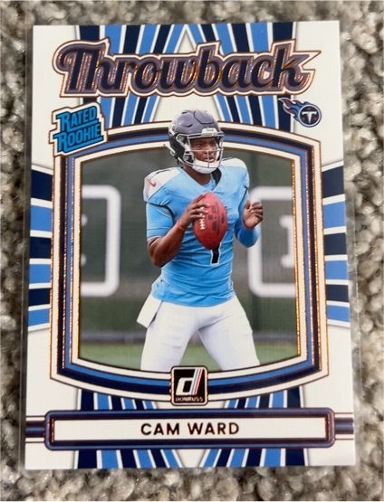 2025 Donruss Throwback #25 Cam Ward — front