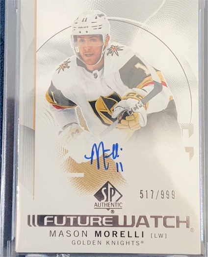 2024-25 Upper Deck SP Authentic #119 Mason Morelli Future Watch Auto — front