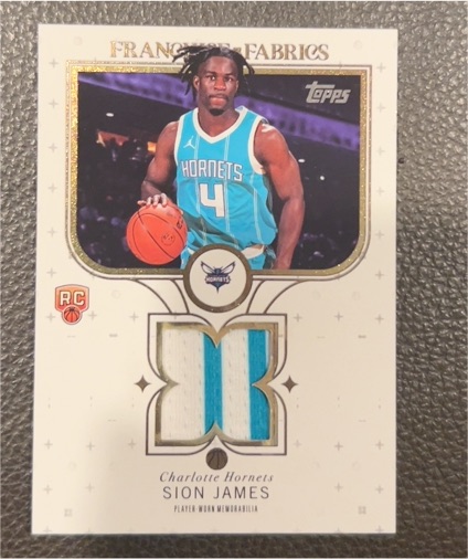 2025-26 Topps Franchise Fabrics #FF-SJ Sion James — front