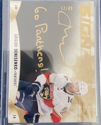 2023-24 SP Authentic #SOTT-GD Grigori Denisenko Sign of the Times — front