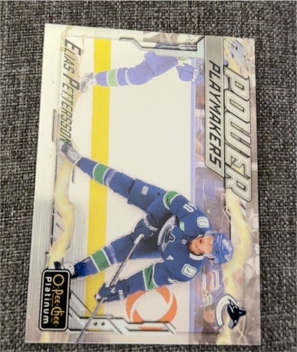 2024-25 O-Pee-Chee Platinum #PM-5 Elias Pettersson Power Playmakers — front