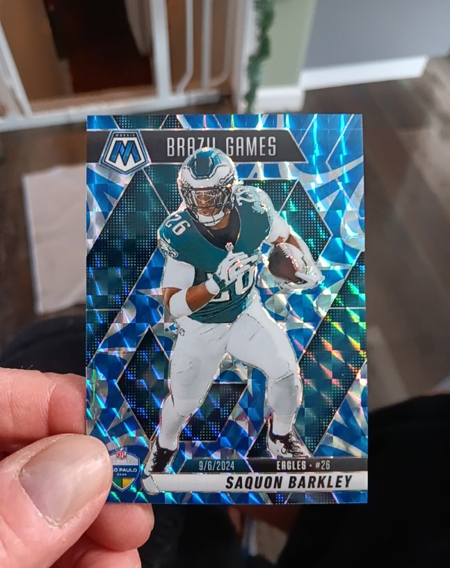 2025 Panini Mosaic #263 Saquon Barkley Brazil Games — front