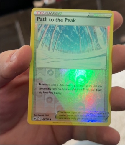 2021 Pokémon SWSH06 Chilling Reign #148 Path to the Peak — front