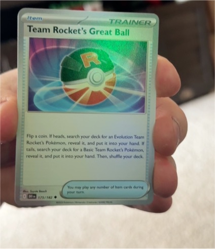 2024 Pokémon TCG Destined Rivals #175 Team Rocket's Great Ball — front