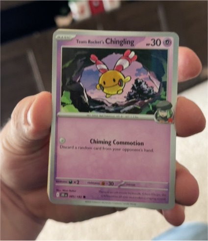 2025 Pokémon Scarlet & Violet Destined Rivals #85 Team Rocket's Chingling — front