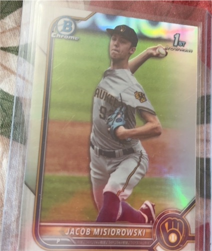 2022 Bowman Draft #BDC-132 Jacob Misiorowski Chrome — front