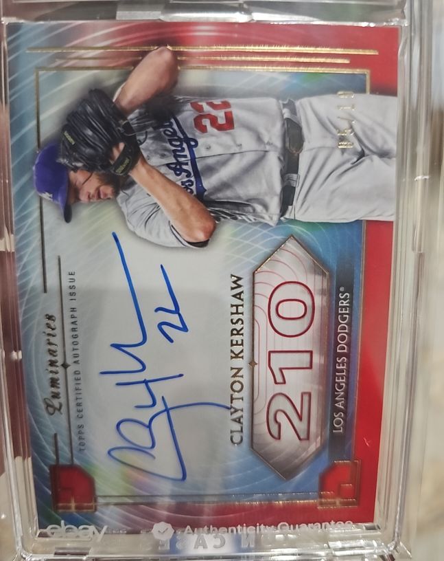 2024 Topps Luminaries #210 Clayton Kershaw — front