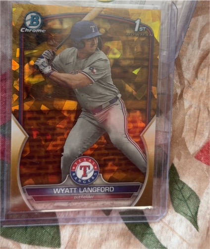 2023 Bowman Chrome Draft #BDC-106 Wyatt Langford — front