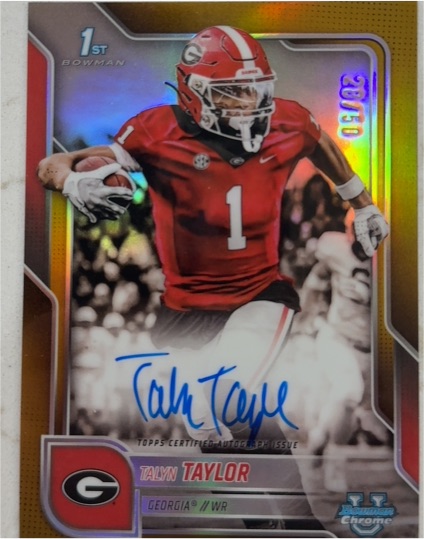 2025 Bowman University Chrome #73 Talyn Taylor — front