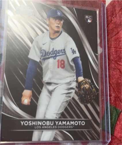 2024 Topps Chrome Black #18 Yoshinobu Yamamoto — front