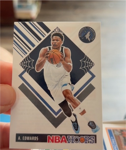 2024-25 Panini NBA Hoops #290 Anthony Edwards — front