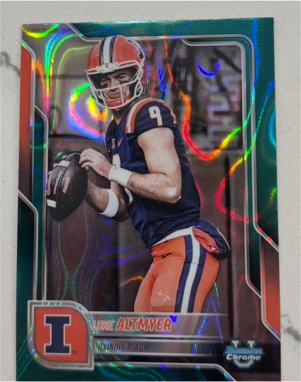 2025 Bowman University Chrome #17 Luke Altmyer — front