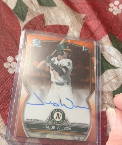 2023 Bowman Chrome #CDA-JWI Jacob Wilson — front