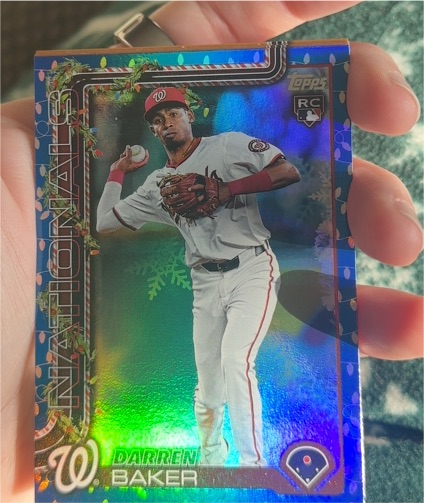 2025 Topps Holiday #H167 Darren Baker — front